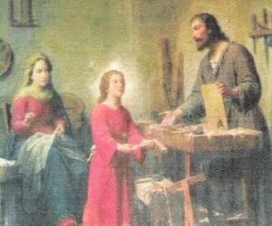 пазл Молодой Иисус работал плотником с отцом Иосифа